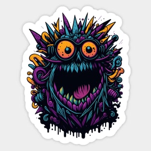 Happy Alien Sticker